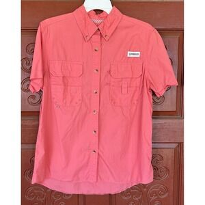 Magellan Outdoors Fish Gear Shirt Mag Release Womens Short Sleeve‎ Vented SZ M